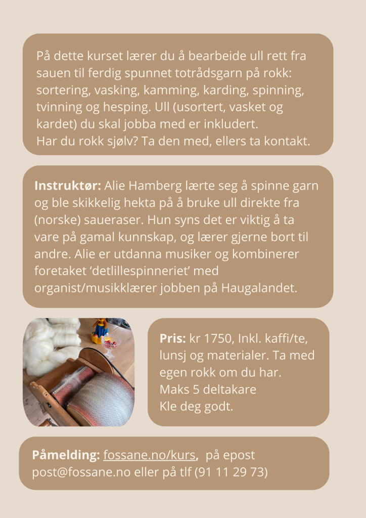 Kurs spinning på rokk